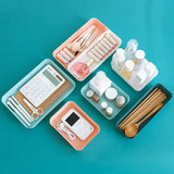 2547 Drawer separated storage box kitchen tableware small box rectangular plastic desktop cosmetics storage