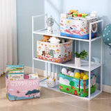 Large Capacity Clothing Sorting Box with Rope HandleCartoon Folding Linen Storage Basket for Toys Underwear Socks Organizer