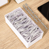 1Set Desk Storage Data Cable Storage Box Cable Organizer Bag Power Charging Cable Management Jewelry Practical Storage New