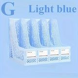 1 pcs, thickened file rack, file frame, quadruple file seat, simple data basket, shelf, file basket, office use, student use