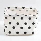 1pc Cotton Linen Fabric Waterproof Desktop Sundries Basket Storage Box Cosmetic Toy Organizer Underwear Socks Clothes Storagebag