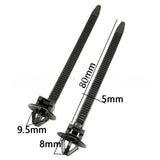 10-100PCS Car Nylon Black Cable Ties Push Mount Wire Harness Fastener Cable Clamp Clips Ties Management Car Wire Organizers