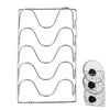 Kitchen Organizer Rack Wall Hanging Pot Cover Rack Five-Layer Pot Lid Metal Rust-Free Multifunctional Rack Pot Lid Storage Rack