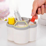 1PC 360° Rotating Pen Holder Cute Large Capacity Multifunctional Desktop Stationery Storage Organizer