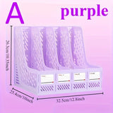 1 pcs, thickened file rack, file frame, quadruple file seat, simple data basket, shelf, file basket, office use, student use