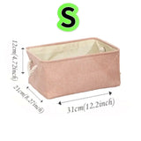 Large Capacity Clothing Sorting Box with Rope HandleCartoon Folding Linen Storage Basket for Toys Underwear Socks Organizer
