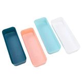 2547 Drawer separated storage box kitchen tableware small box rectangular plastic desktop cosmetics storage
