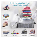 New Non-woven Underbed Quilt Storage Bag Organizer Wardrobe Clothes Dust Moisture-proof Finishing Bag Foldable Storage Box