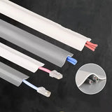Cable Protector Self-Adhesive PVC Wire Protection Strip Insulation Cord Protection Cover Wear Resistant Prevent Trip Organizers
