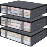 New Non-woven Underbed Quilt Storage Bag Organizer Wardrobe Clothes Dust Moisture-proof Finishing Bag Foldable Storage Box