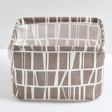 1pc Cotton Linen Fabric Waterproof Desktop Sundries Basket Storage Box Cosmetic Toy Organizer Underwear Socks Clothes Storagebag