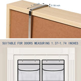 Foldable Wall Hanging Shelves Over The Door Clothes Organizer Storage for Closet with 5 Pockets Organizer for Bedroom Bathroom