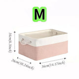 Large Capacity Clothing Sorting Box with Rope HandleCartoon Folding Linen Storage Basket for Toys Underwear Socks Organizer