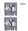 Japanese-style wrought iron bathroom shelf wall-mounted shower gel storage rack toilet free punch toiletry stand