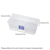 5 transparent plastic storage boxes can accommodate small items, small toys, decorations, small cards, sorted storage, not messy
