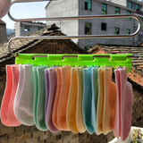 2 PCS Hanging Rod Sock Rack, Clothes Hanger Suitable For Drying Socks, Towels, Underwear And Other Small Clothing Items