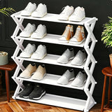 Innovative X-Shape Multi-Function Shoe Rack, Space-Saving Organizer for Bedroom, Hallway, Dorm & Desk – Max 100 Chars.