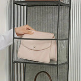 4/6 Layer Hanging Organizer Behind The Door Storage Bags For Clothes Miscellaneous Closet Bedroom Dorm Storage Hanger Rack