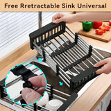 18.2" X 8.9", On Or In Sink Kitchen Basket Dish Drying Rack