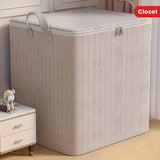 Extra Large Storage Box with Lid Modern Space Saving Design Durable for Clothes Bedding Home Organization Wardrobe Moving