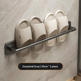 Bathroom Slipper Rack, No-Drill Wall-Mounted Draining Storage Hanging Rack for Toilet Door, Shoe Storage Organizer.