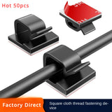 10/50PCS Cable Management Clip Guiding Line Wire Arrangement Protector Fixations Cord Holder Clearance WINDER Clips Attache Home