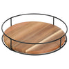 360 Degree Rotating Lazy Susan Turntable Versatile Condiment Organizer Round Wooden for Home Kitchen Pantry