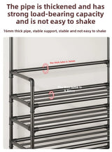 Multi-layer Door-mounted Shoe Hat Rack - Simple Assembly Household Integrated Multi-functional Storage Cabinet for Home Use