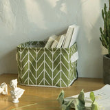 1pc Cotton Linen Fabric Waterproof Desktop Sundries Basket Storage Box Cosmetic Toy Organizer Underwear Socks Clothes Storagebag