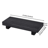 Small Wood Tray Display Stand Farmhouse Bathroom Decor Wooden Soap Pedestal Riser Kitchen Dish Holder for Vanity Counter Sink
