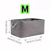 Large Capacity Clothing Sorting Box with Rope HandleCartoon Folding Linen Storage Basket for Toys Underwear Socks Organizer