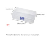5 transparent plastic storage boxes can accommodate small items, small toys, decorations, small cards, sorted storage, not messy