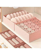 3pcs Space Saving Underwear Organizer Multi-Compartment Drawer for Bras, Panties Socks Closet, Bedroom Storage Boxes