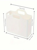 1-Piece Plastic Cleaning Supplies Storage Box - Multifunctional Storage Basket Suitable for Kitchen, Bathroom, Bedroom, Office and Dormitory - Durable Under-Sink Storage Rack for Household Items and Cleaning Essentials