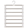 7 Layers Stainless Steel Pants Hanger Space Saving Closet Organizer Trousers Rack Non-Slip Wardrobe Storage Clothes Rack