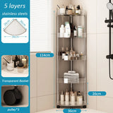 Shelf Trolley Bathroom Organizer Shelves Kitchen Home Large Capacity Storage Rack Acryl Cart Corner Cosmetic