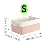 Large Capacity Clothing Sorting Box with Rope HandleCartoon Folding Linen Storage Basket for Toys Underwear Socks Organizer