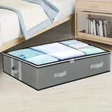 1pc/2pcs/3pcs Dustproof Under Bed Storage Box with Reinforced Handles for Comforter BlanketPillow and Toys Bedroom Accessories