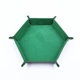Hexagonal felt dice tray foldable storage box game tray desktop storage box jewelry tray