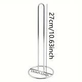 Stainless steel paper towel holder, durable and versatile wrap paper storage rack for kitchen, bathroom and living room