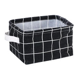 1pc Cotton Linen Fabric Waterproof Desktop Sundries Basket Storage Box Cosmetic Toy Organizer Underwear Socks Clothes Storagebag