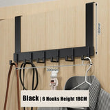 Door Hanger Storage 6 Hooks Over The Door Clothes Coat Hat Towel Hanger Home Organizer Rack Bathroom Kitchen Accessories Holder
