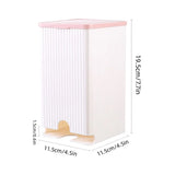 Wall-Mounted Bathroom Organizer - Flip-Top Storage Box for Feminine Care & Cotton Swabs, Water-Resistant Plastic Cabinet