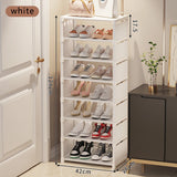 Shoe rack Small shoe cabinet widened against the wall door shoe rack small narrow household storage rental multi-storey