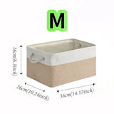 Large Capacity Clothing Sorting Box with Rope HandleCartoon Folding Linen Storage Basket for Toys Underwear Socks Organizer