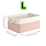 Large Capacity Clothing Sorting Box with Rope HandleCartoon Folding Linen Storage Basket for Toys Underwear Socks Organizer