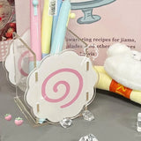Acrylic Fish Cake Pen Holder Cute Dog Pen Holder Large-Capacity Desktop Stationery Pen Storage Box Home Office Supplies