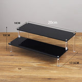 Acrylic Riser Display Stand Perfume Organizer Shelves for Amiibo Funko Figures Toys Cupcake Desserts Collection Cosmetic Jewelry