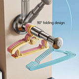 Multifunctional Telescopic Suction Cup Hanger Adjustable Length Drill-free Clothes Hanger Household Storage Artifact