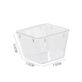 Drawer Organizers Clear Plastic Tub Containers for Bathroom Dressing Table Storage, Home Organization Makeup Kit